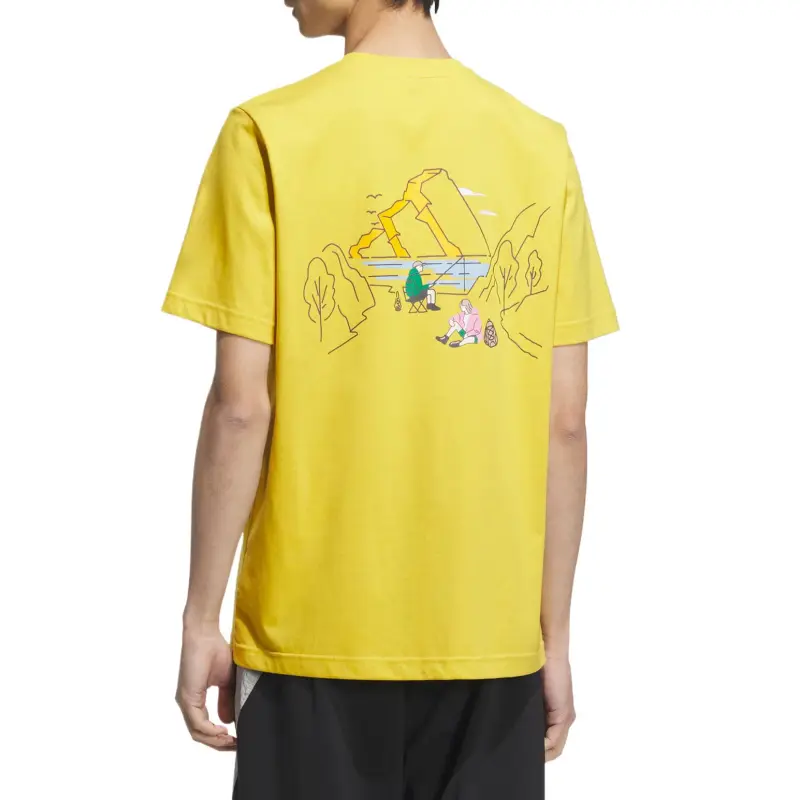 Adidas T Shirts Unisex Yellow-2