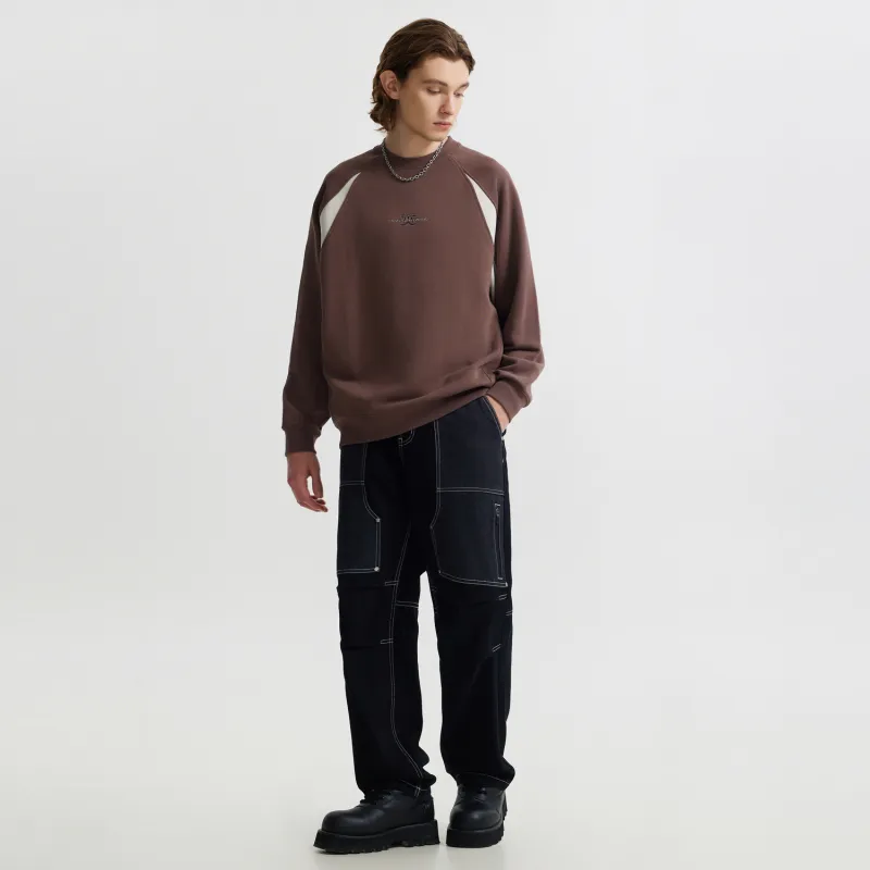 Cabbeen Sweatshirt Men's Coffee-4