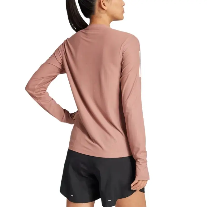 Adidas Women's Own The Run Long Sleeve Long Sleeve Top Warm Clay-3
