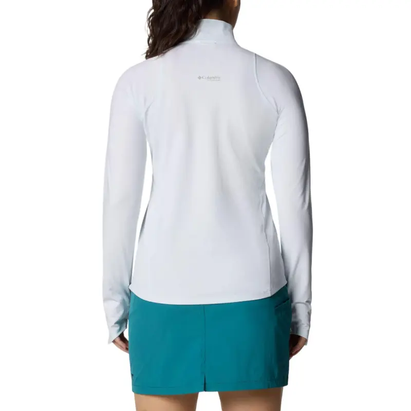 Columbia Summit Valley Omni-Shade Omni-Freeze Omni-Wick Titanium Shirt Women's White-1