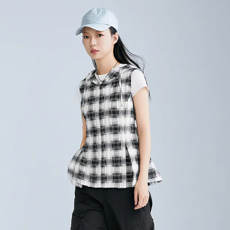 LEDIN Chiffon Shirt Women's Black-5