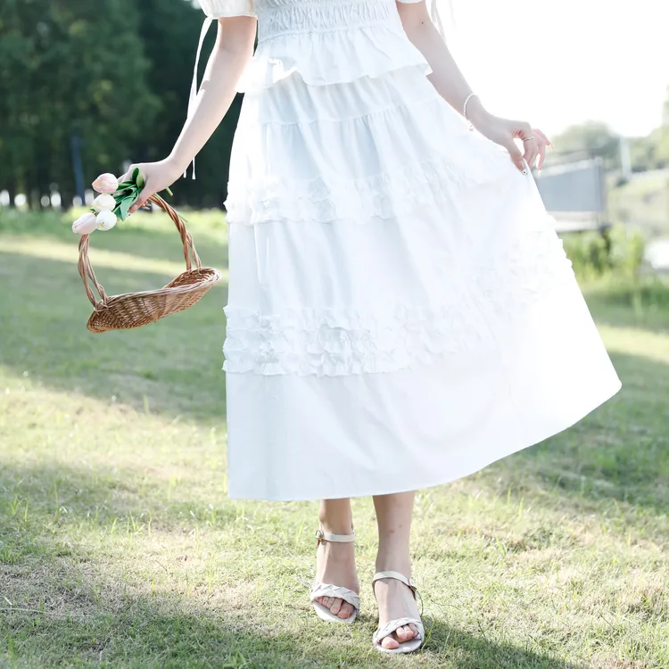 SETIROM Casual Long Skirt Women's-2