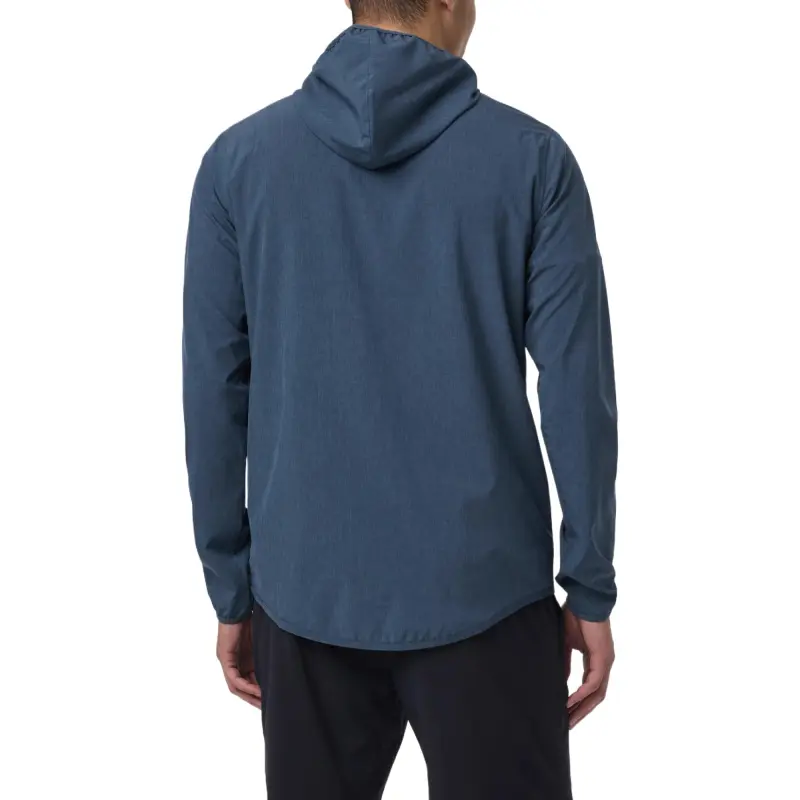 Vuori SS25 Outdoor Trainer Shell Jacket Men's Pacific Linen Texture Color/Pacific Linen Texture-3