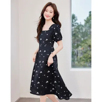 Love Elaine Short Sleeved Dress Women's Black