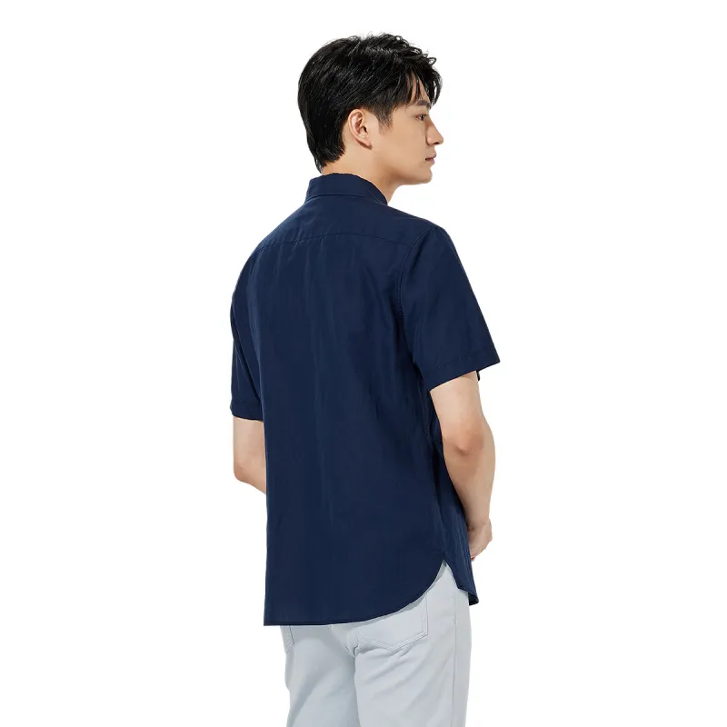 LESS IS MORE Shirts Men Navy Blue 25XXC3151Y-1
