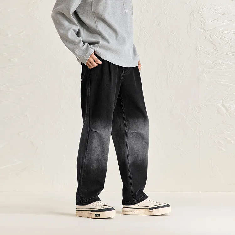 PEACEBIRD MEN Gradient Washable Trendy Jeans Men's-4