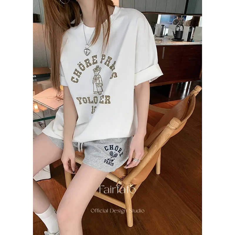 FAIRFAFO Spring Regular T Shirt Women's-2