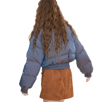 ELF SACK Down Jackets Women's Doodle Grid