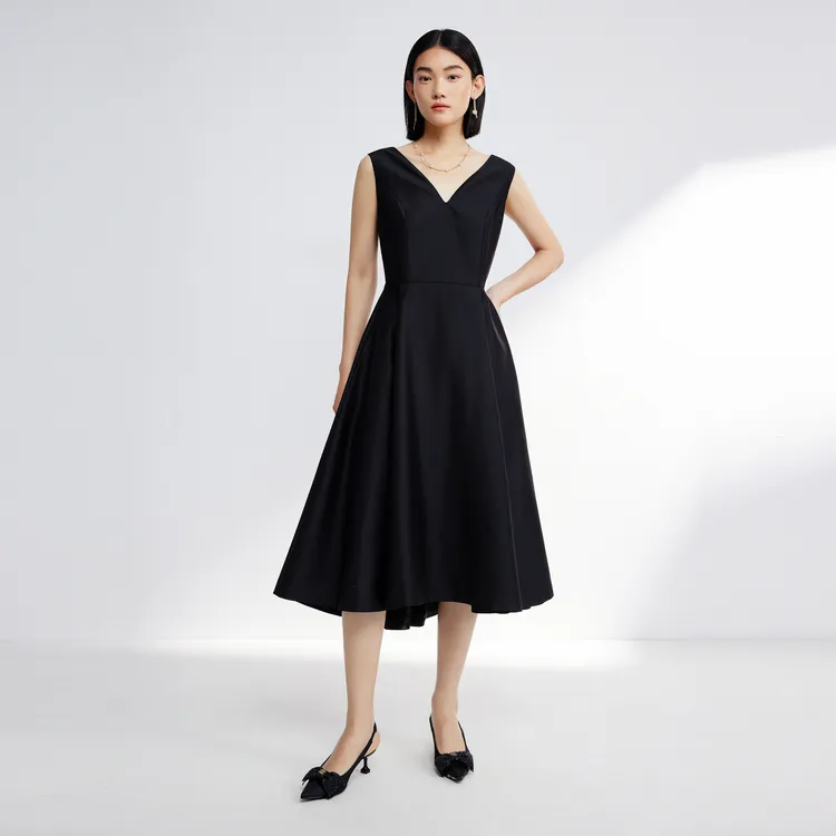 SHUIYUNJIAN Sleeveless Dress Women's Black-4