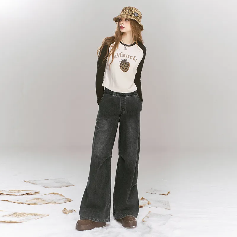 ELF SACK Jeans Women's Smoke Gray-5