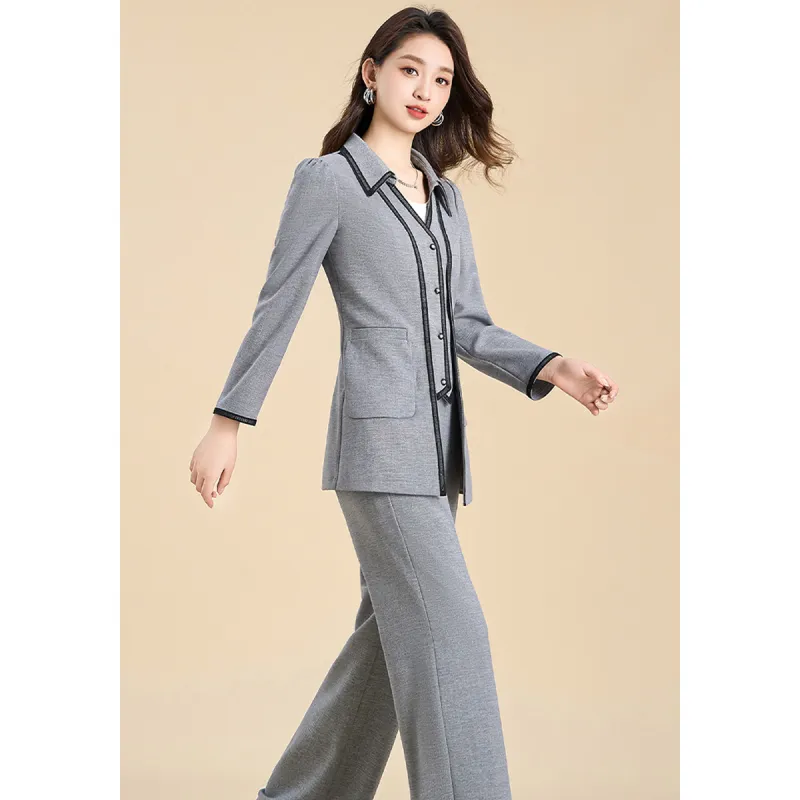 Mylan Casual Suit Women's Gray Collection Brand, Stay Updated With Event Alerts-3