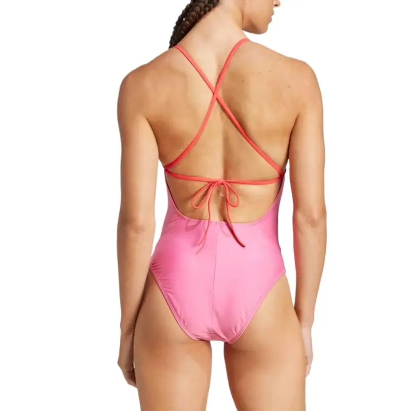 Adidas One piece Swimsuit Women's Red Pink-3