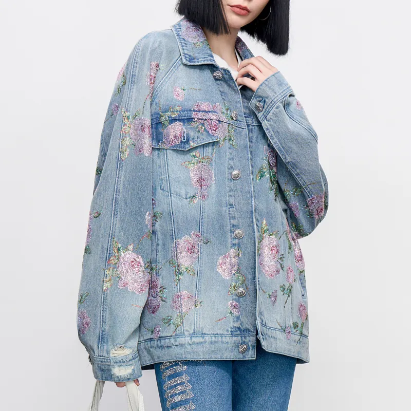 TCH Denim Jacket Unisex Denim Light Blue-4