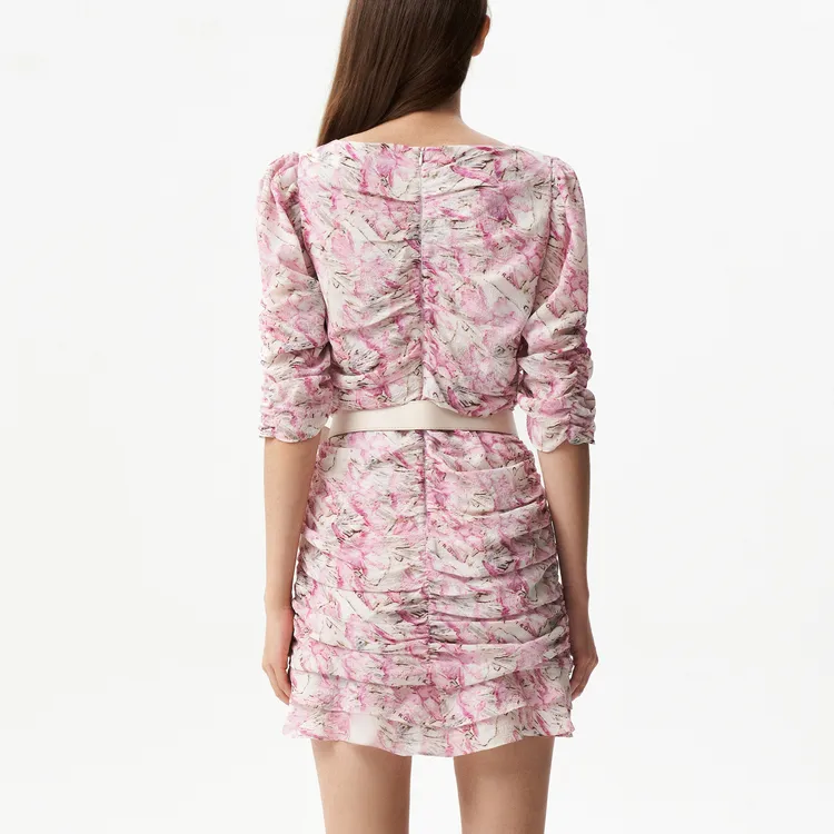 IRO NIGHT Long Sleeved Dresses Women's Pink-4