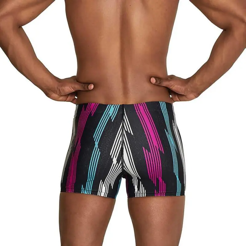 Speedo Hothouse Floral Square Leg Navy Creora Highclo Swimming Shorts Men's-6
