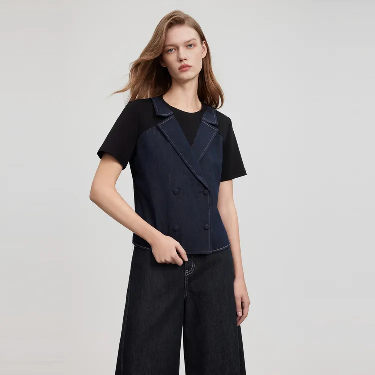 ELLE T Shirts Women's Black-2
