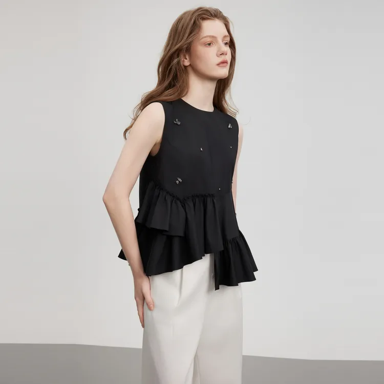 ELLE Shirts Women's Black-5