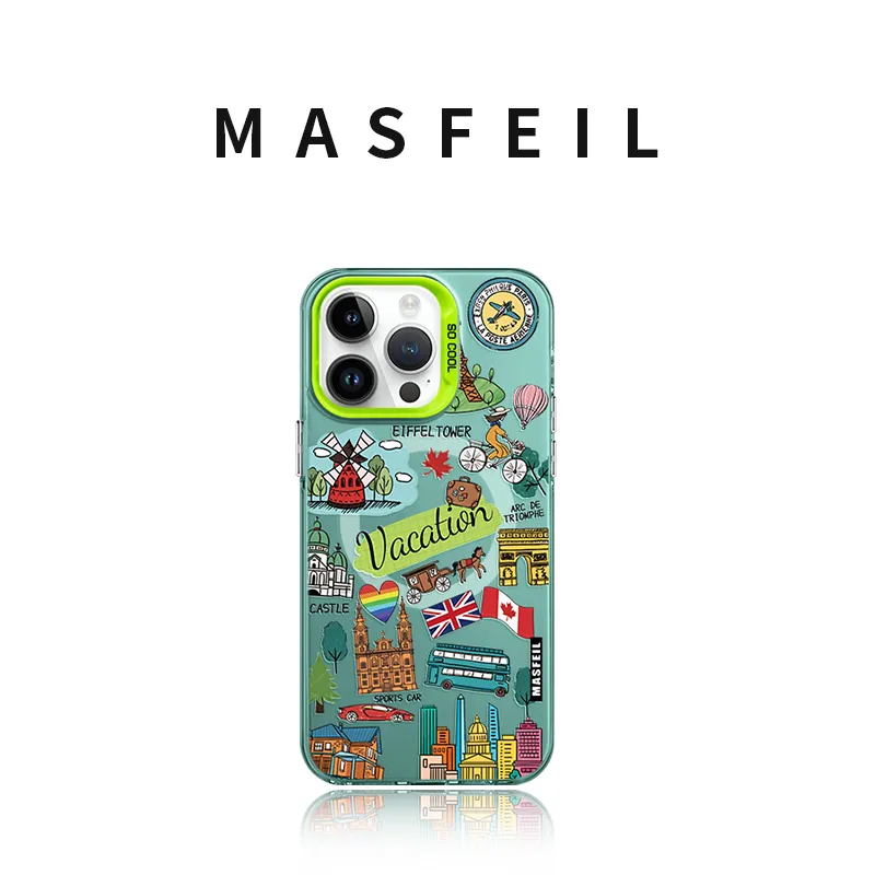 Marsfield Acrylic Material Magnetic Case Freedom Travel Phone Cases Compatibility Apple 16/15/14/13 Pro/Pro Max-1