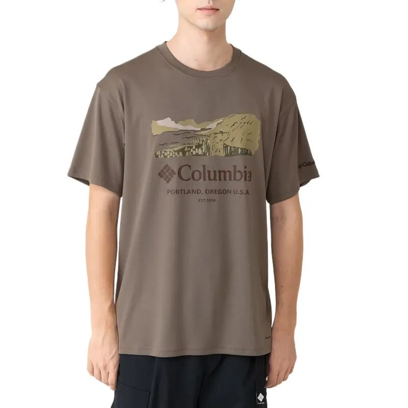 Columbia Lake Arrowhead T Shirt Men's Brown-2