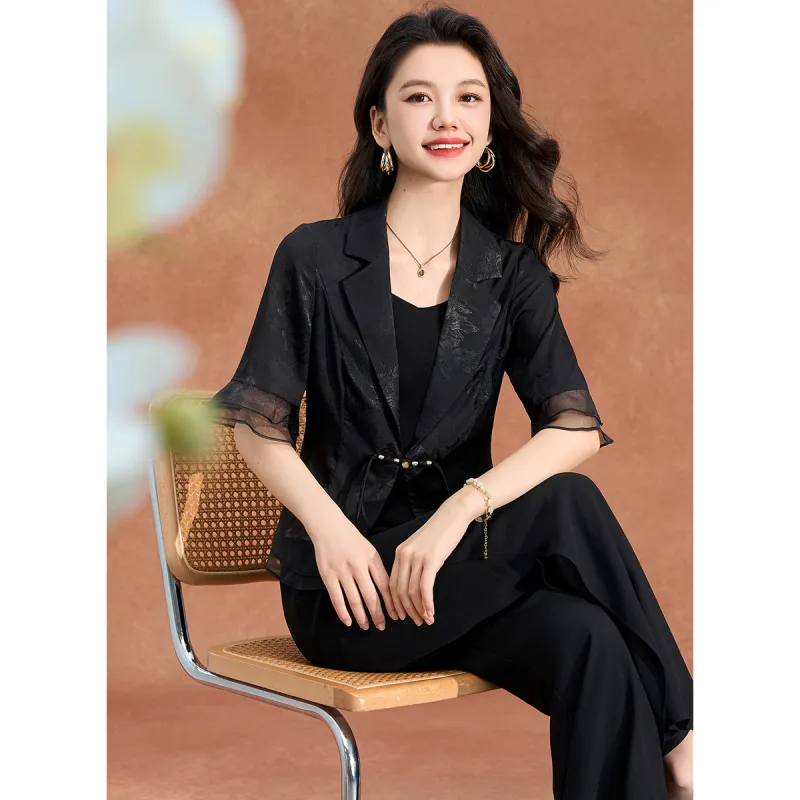 Mylan Casual Suits Women's Black-2