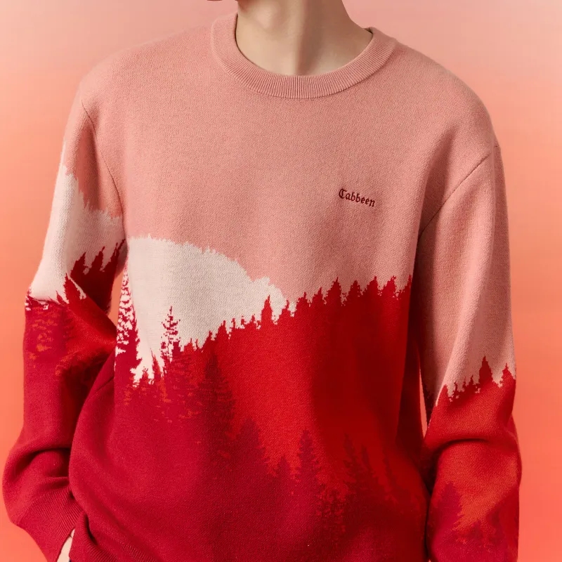 Cabbeen Sweaters Men Red 44-2
