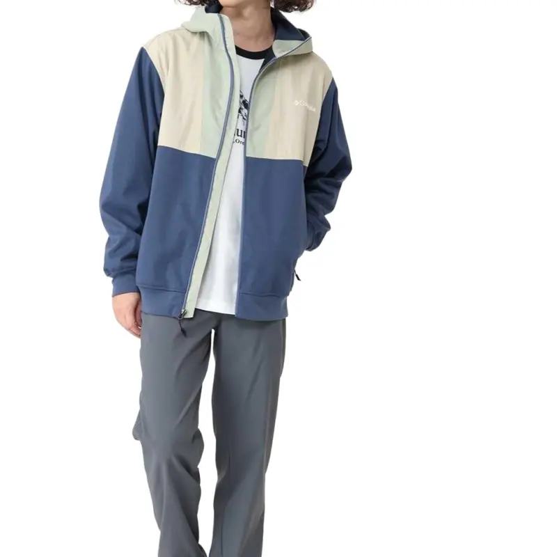 Columbia Sweatshirt Men's Dark Blue/Khaki/Light Green-4