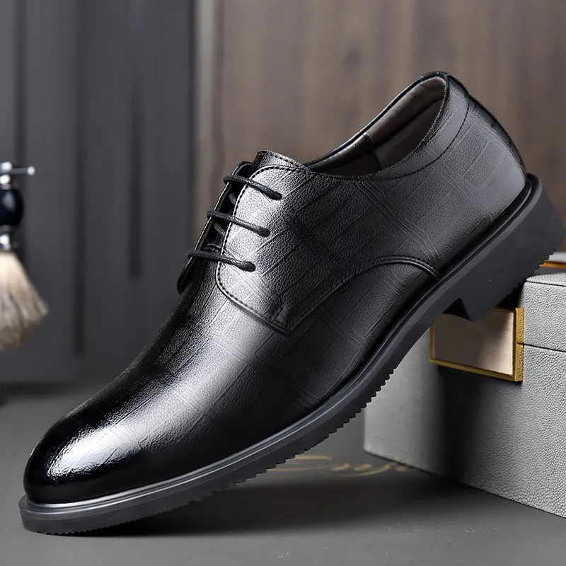 EGCHI Dress Shoes Men Low Top-1