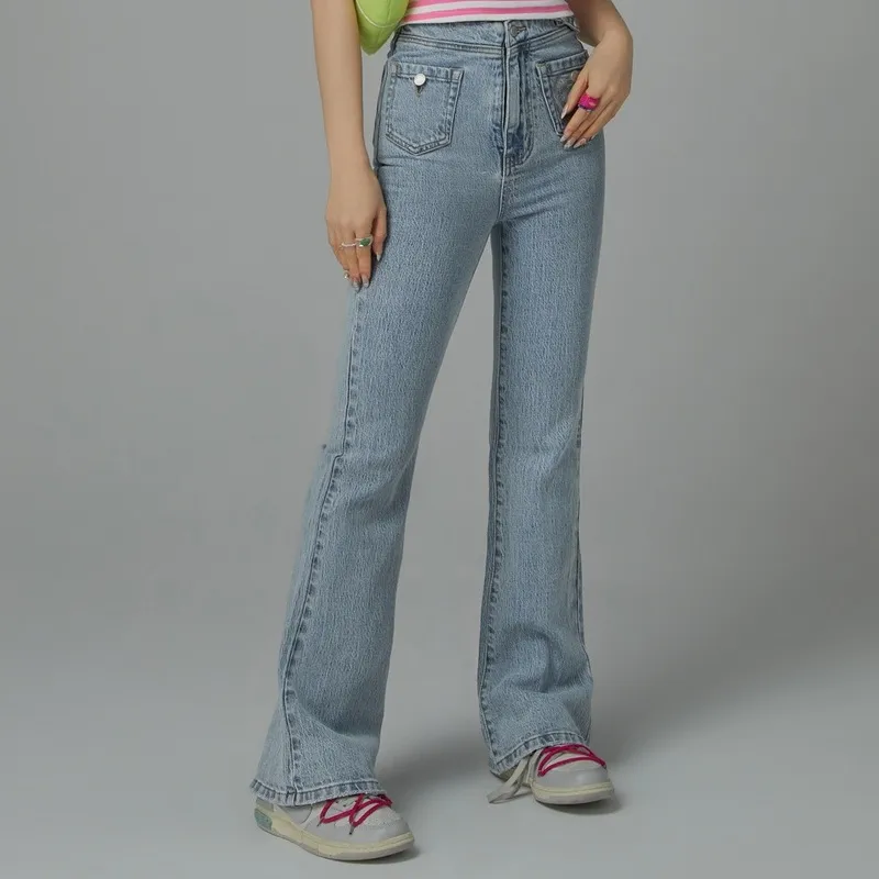 CHUU Jeans Women's Light Denim Blue-3