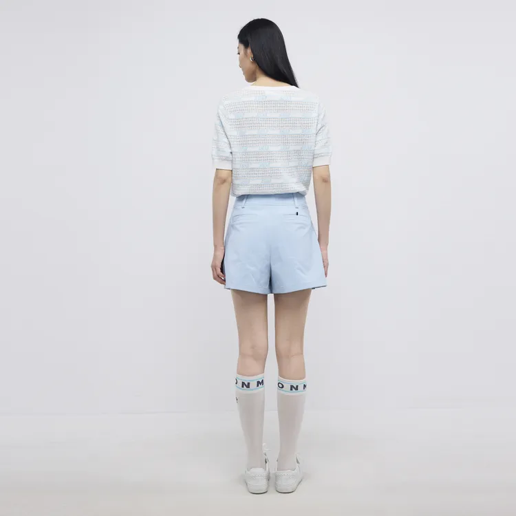 SHUIYUNJIAN Casual Short Skirts Women's Light Blue-5