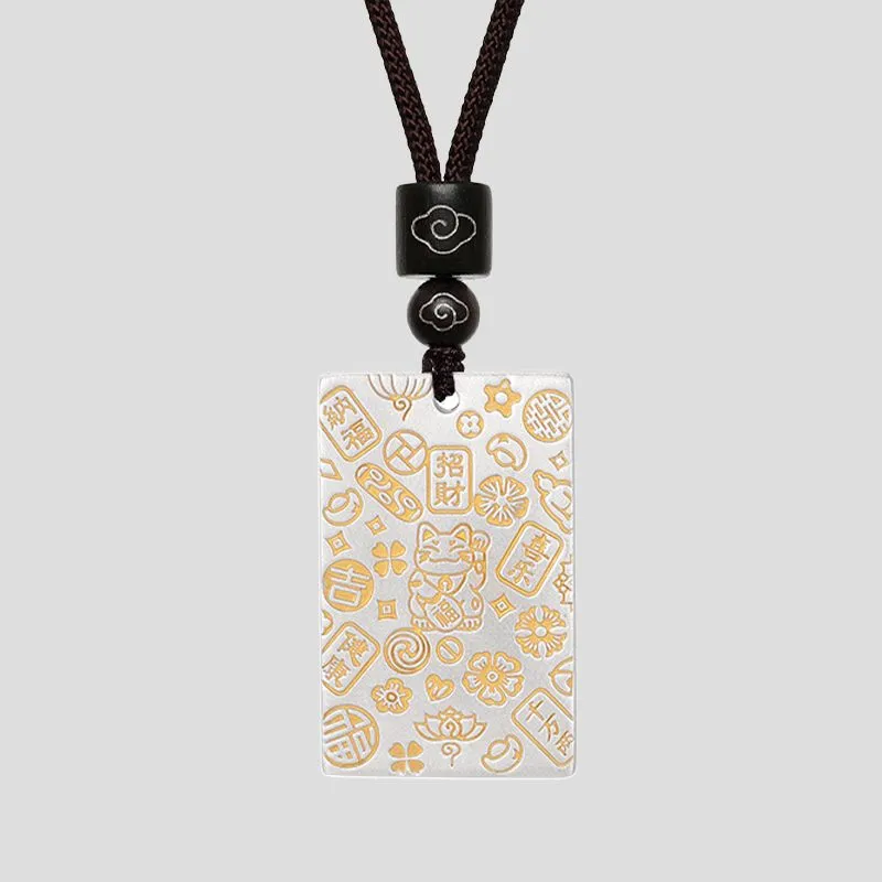 YASHENGZHUBAO 999 Fine Silver Necklaces Unisex-2