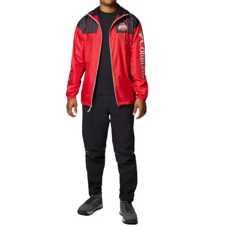 Columbia Flash Challenger Trench Coat Men's Deep Red/Black-3