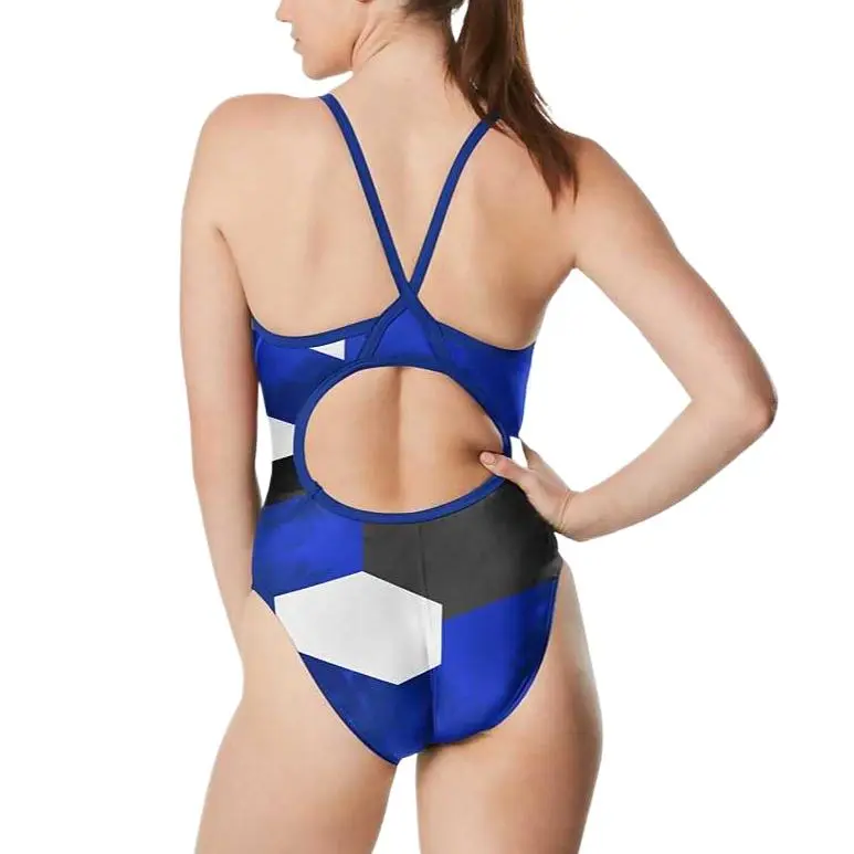 Speedo Glimmer Flyback One Piece Blue One piece Swimsuit Women's-7