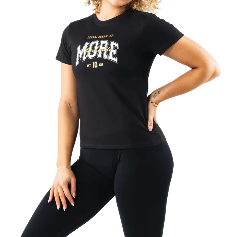 ALPHALETE Regular T Shirt Women's Black-2