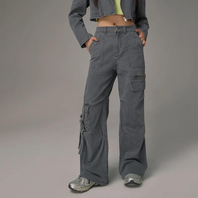 CHUU 24FW Jeans Women's Smoke Gray-1