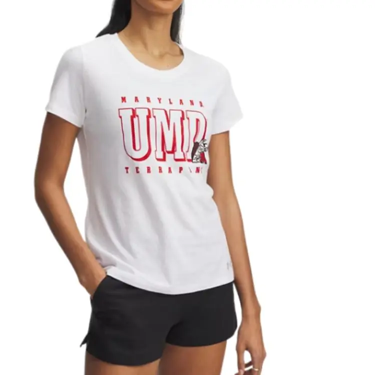 Under Armour Performance CottonCollegiate Regular T Shirt Women's White 107-1