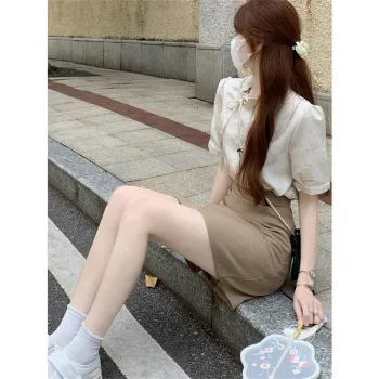 XIANSINIAO Two Piece Skirt Sets Women's Set