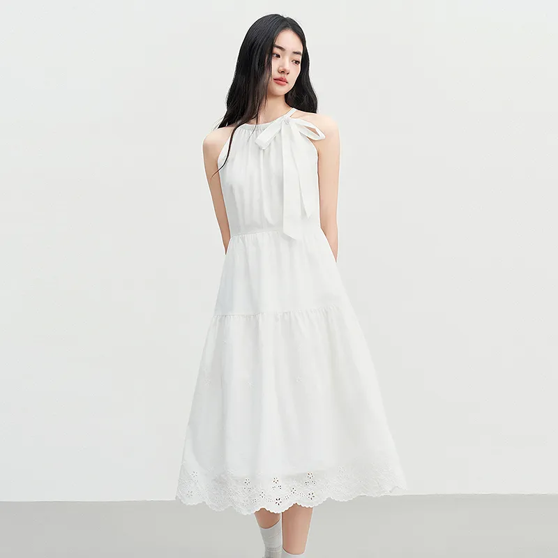 LEDIN Sleeveless Dress Women's Bright White-2