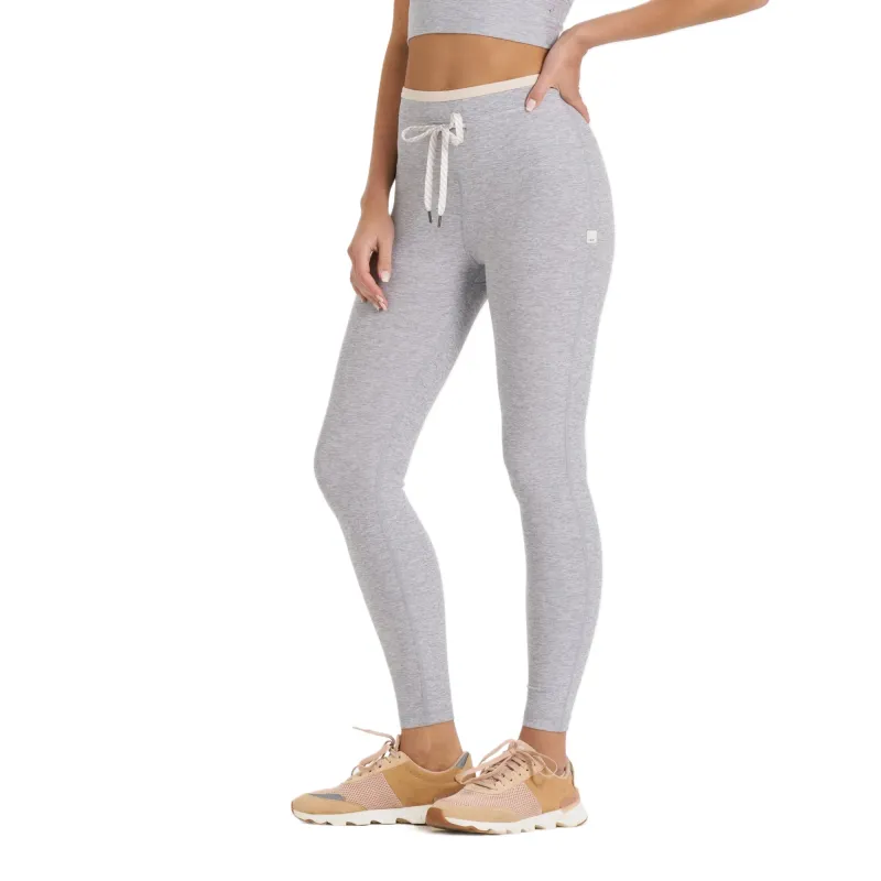 Vuori Yoga Pants Women's Light Gray/LightHeatherGrey-1