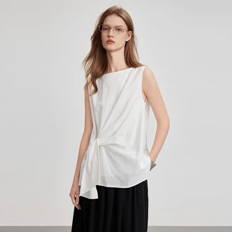 ELLE Shirts Women's White-4