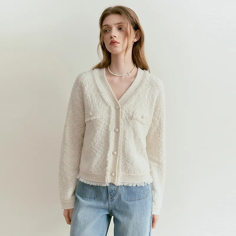 LEDIN Knitwear Women's Mist White-5