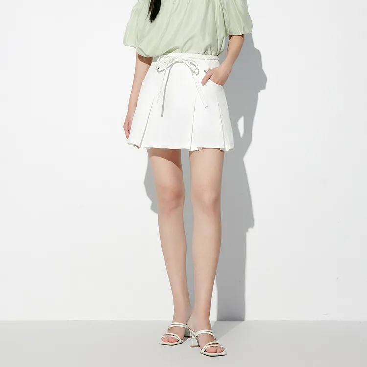 PEACEBIRD Denim Short Skirts Women's-2
