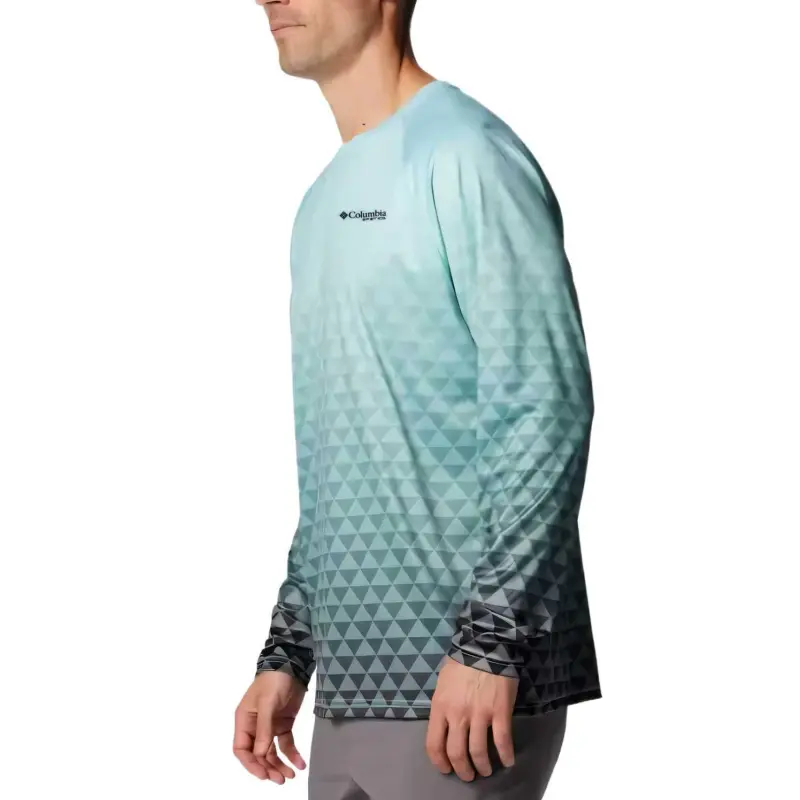 Columbia PFG Super Terminal Tackle Fade II T-Shirt Men's Green Black-2
