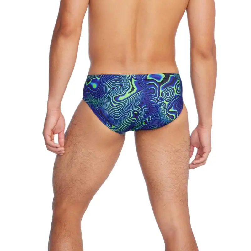 Speedo Men's Printed One Brief Cobalt Blue Swimming Shorts Men's-9