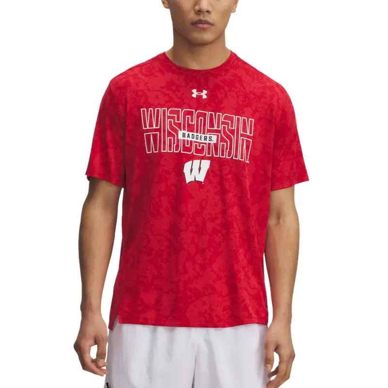 Under Armour TechCollegiate T Shirt Men's Red-1