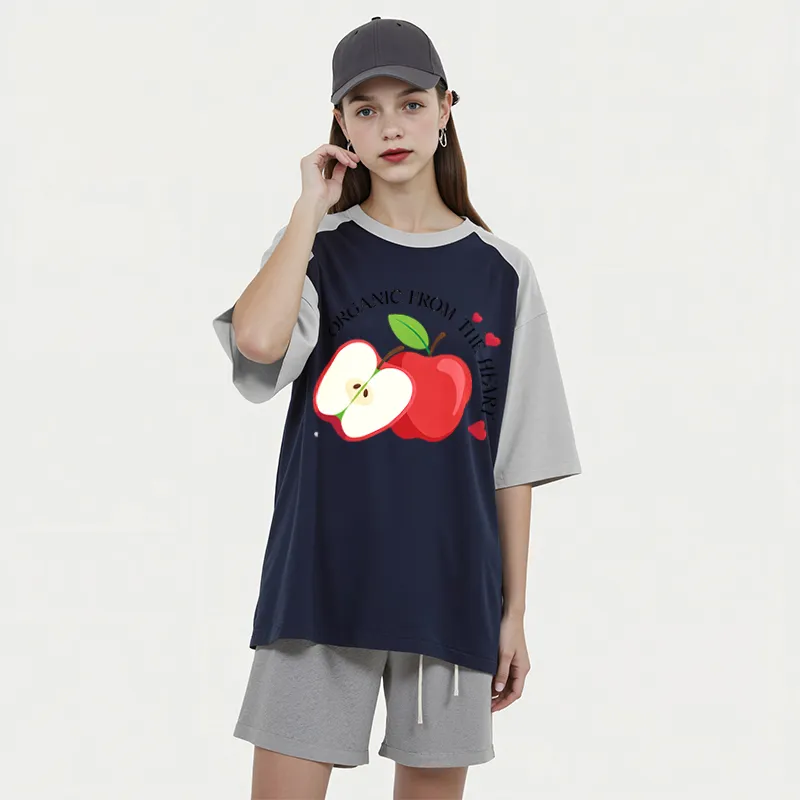 FAIRWHALE Drop Shoulder Sleeve T Shirt Women's-11