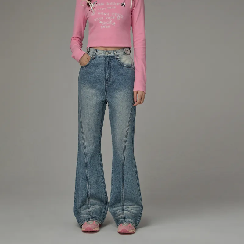 CHUU Jeans Women's Denim Blue-3
