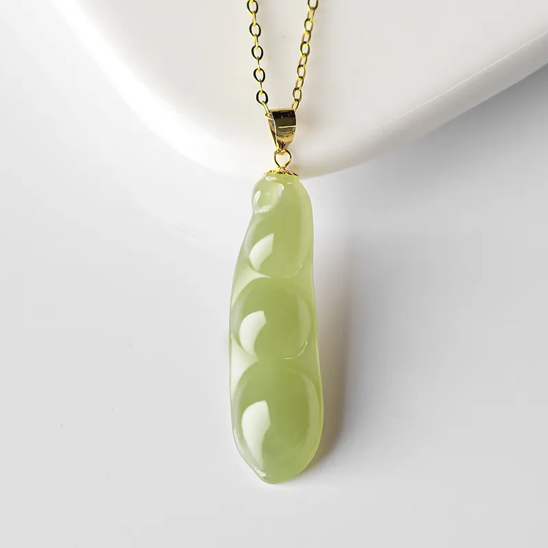 Royal Heaven's Choice Hetian Jade Pendants Green Jade Unisex-2