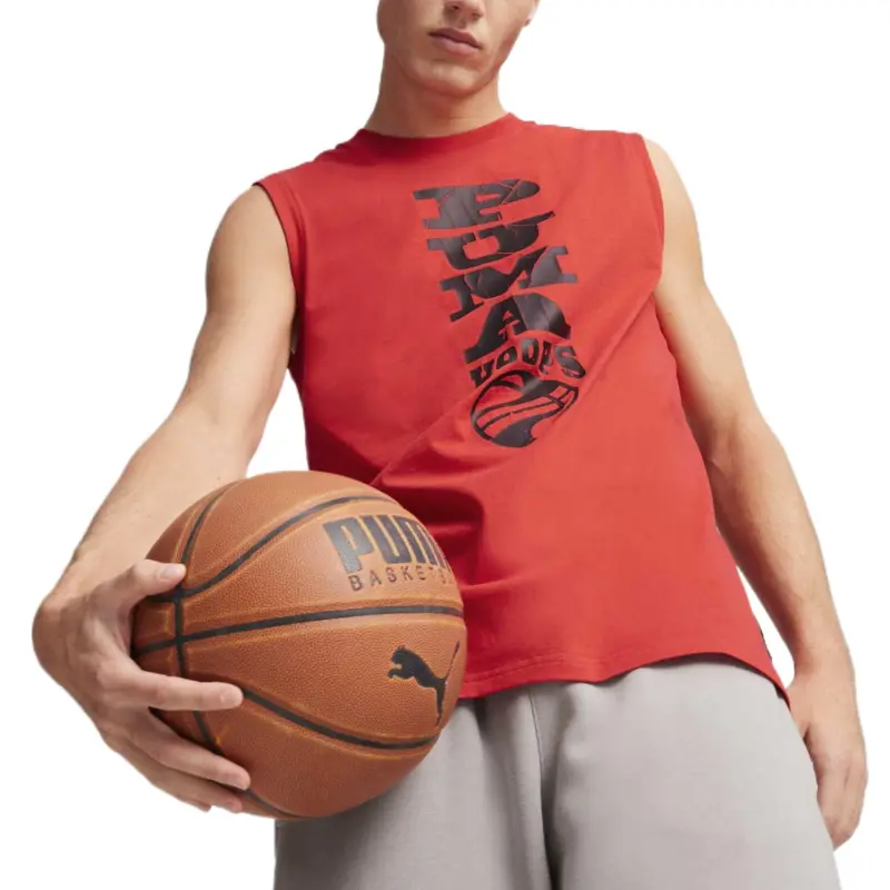 PUMA Tank Tops Men Red-2
