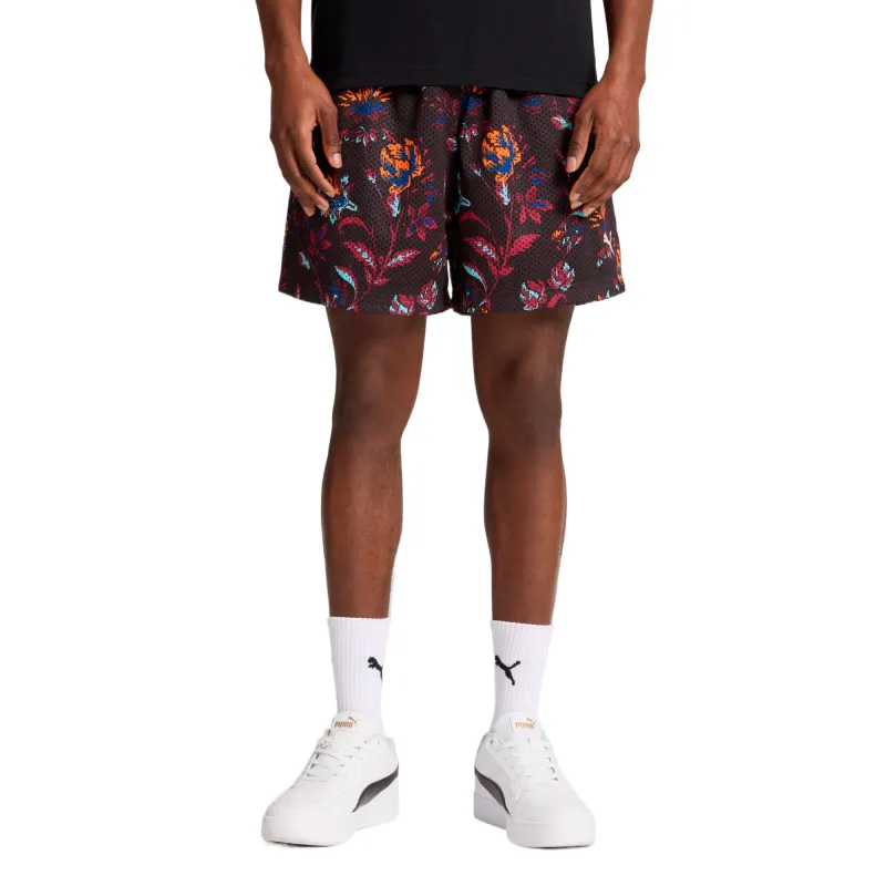 PUMA Floralgraphic Casual Shorts Men's Black-2