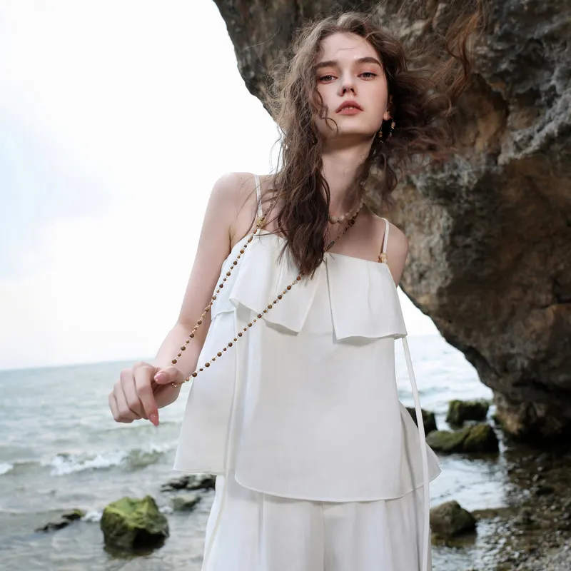 3COLOUR Summer Breeze Liese Linen, Comfortable And Non Restricting For Hot Days. Camisole Women's-2